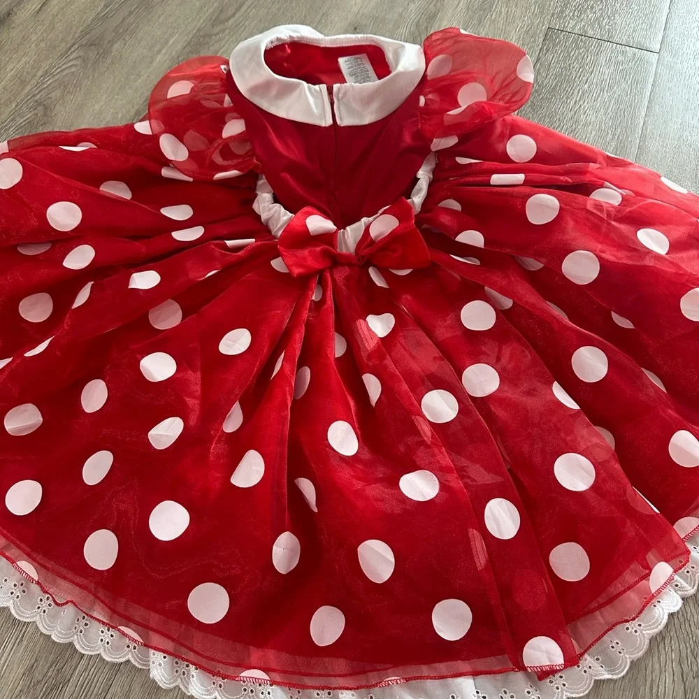 Pottery Barn Kids Disney Minnie Mouse Costume Dress Sz 4-6 - Picture 3 of 10